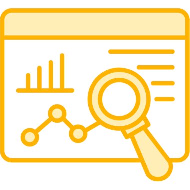 veri analizi. Web simgesi