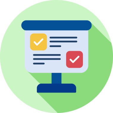 kontrol listesi simgesi vektör illüstrasyonu