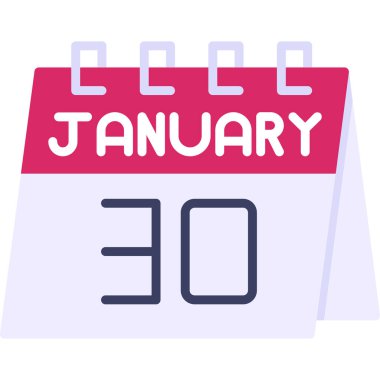 Ocak 20 takvim simgesi tasarımı