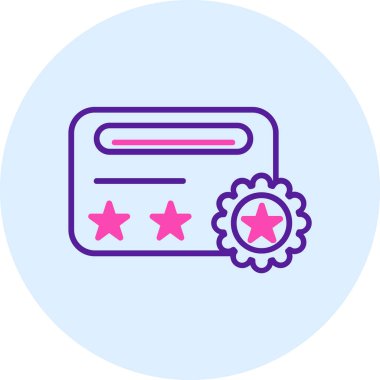 Müşteri değerlendirme ikonu. Web için müşteri vektör simgelerinin özet çizimi