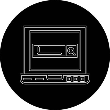 Seo simgesinin vektör illüstrasyonu