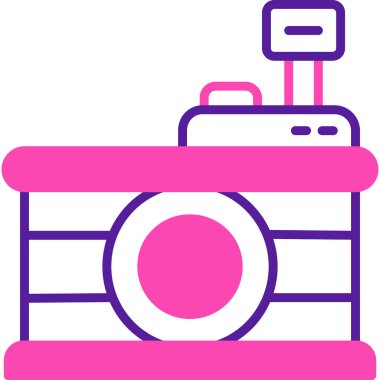 Kamera. Web simgesi basit illüstrasyon