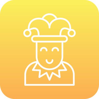 Şef şapka simgesi vektör illüstrasyonu