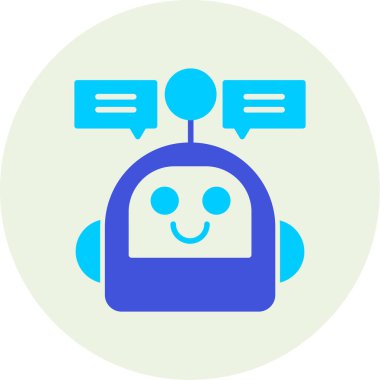 Robot simgesinin vektör illüstrasyonu