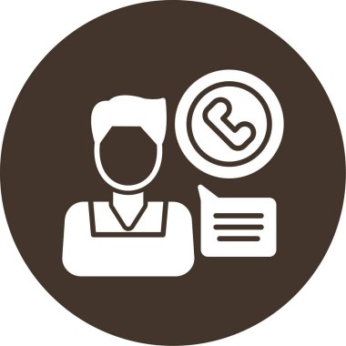 Müşteri servis simgesi vektör illüstrasyonu