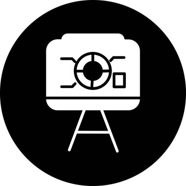 Kamera. Web simgesi basit tasarım