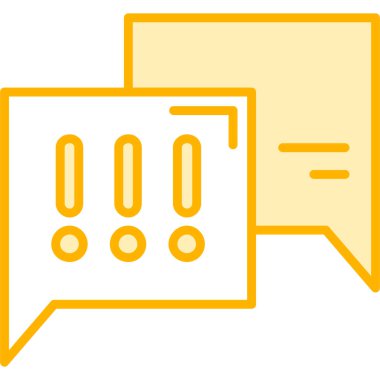 Konuşma baloncukları ikon vektör çizimi