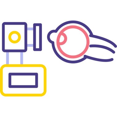 kamera simgesi vektör illüstrasyonu