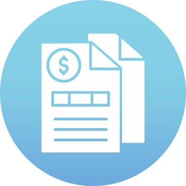 Belge. Web simgesi basit tasarım