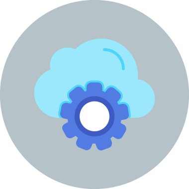 Bulut. Web simgesi basit tasarım