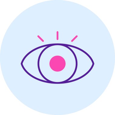 Göz. Web simgesi basit illüstrasyon