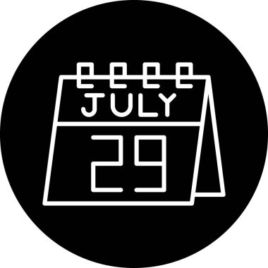 Takvim simgesi, vektör çizimi