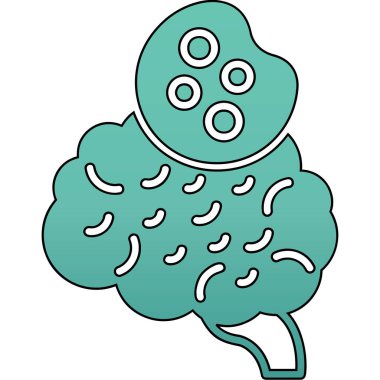 Çizgi film bakterisinin çıkartması.