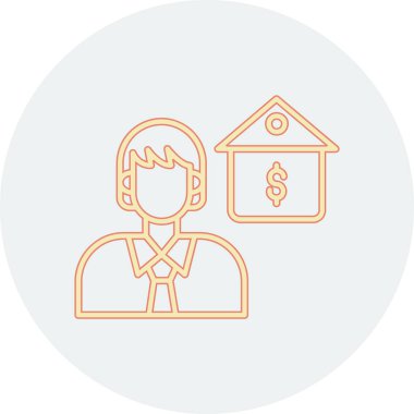 İş adamının vektör illüstrasyonu