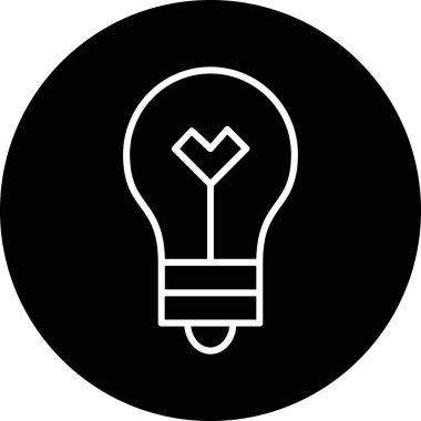 ampul simgesi vektör illüstrasyonu