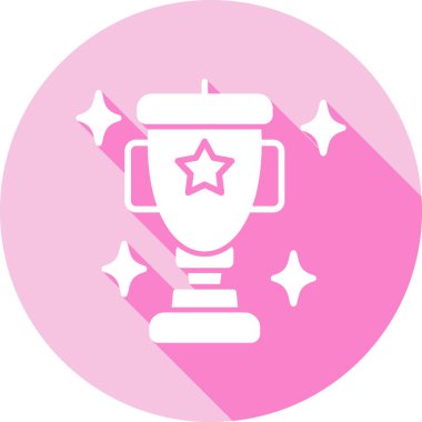 Kupa. Web simgesi basit illüstrasyon