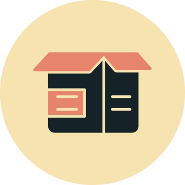 Depo simgesi vektör illüstrasyonu