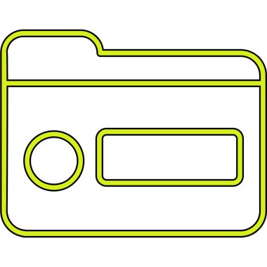 Kredi kartı simgesi, vektör illüstrasyonu