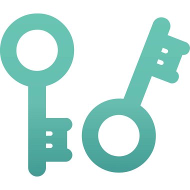 Anahtar. Web simgesi basit illüstrasyon