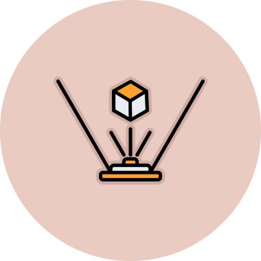 Modern bir simgenin vektör illüstrasyonu