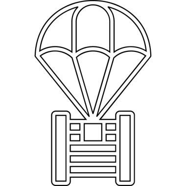 Hava balonu seyahat simgesi ana hat biçiminde