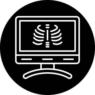 Bilgisayar simgesinin vektör illüstrasyonu