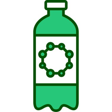 bira şişesi simgesi renk ana hatları vektörü