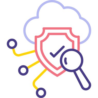 Veri güvenliği. Web simgesi