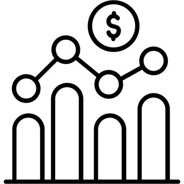 ticari grafik vektör simgesi