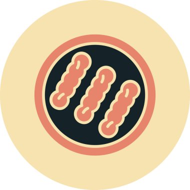 Gıda Web ikonu vektör illüstrasyonu