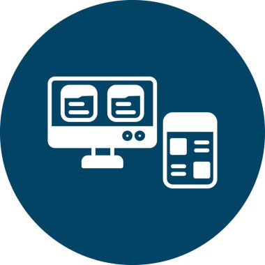 Modern dizüstü bilgisayar simgesinin vektör illüstrasyonu