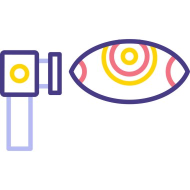 Optik lens vektör illüstrasyon tasarımlı göz