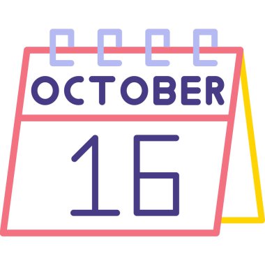 Takvim simgesinin vektör illüstrasyonu