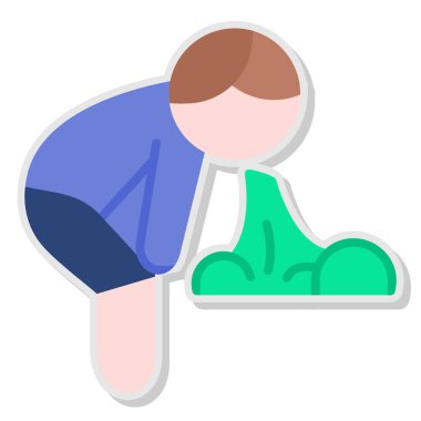 Lastik bot vektör simgesi