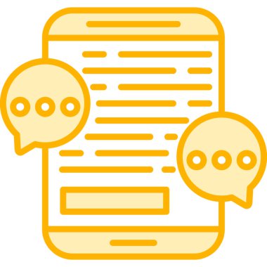 Konuş. Web simgesi basit tasarım