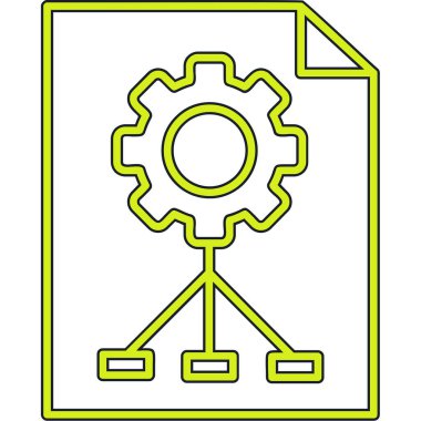 dişli simgesi vektör illüstrasyonu
