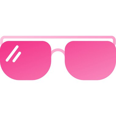 Güneş gözlüğü simgesi, basit tarzı