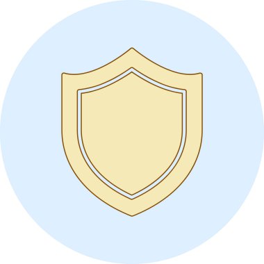 kalkan ikon vektör illüstrasyonu