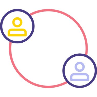 İnsan simgesinin vektör illüstrasyonu