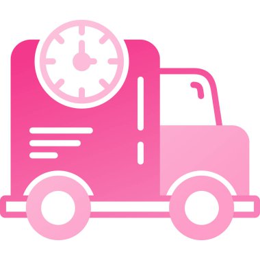 Teslimat. Web simgesi basit illüstrasyon