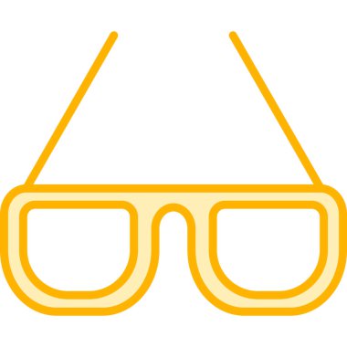 Gözlük. Web simgesi basit illüstrasyon