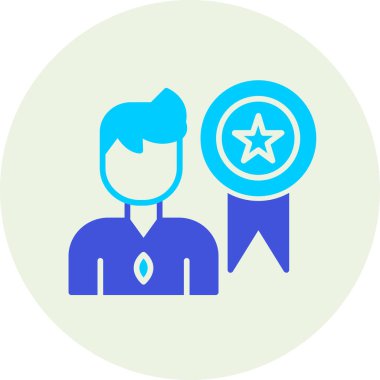 Web ve mobil uygulama tasarımınız için beyaz arkaplanda izole edilmiş iş simgesi vektörü, yönetici logosu kavramı