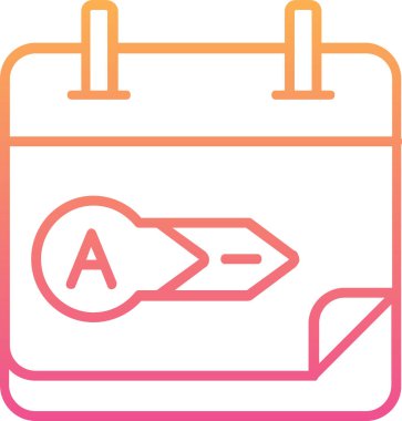 Takvim simgesi vektör illüstrasyonu