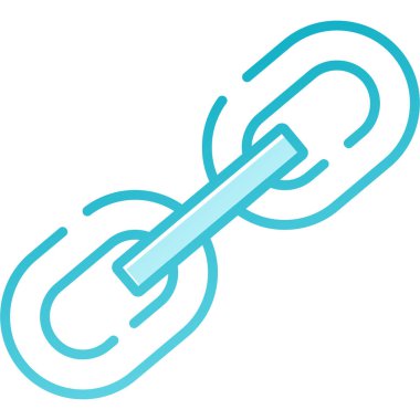 zincir bağlantısı simgesi. vektör illüstrasyonu