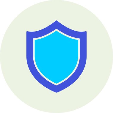 Kalkan. Web simgesi basit illüstrasyon