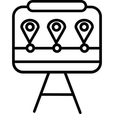 konum haritası simgesi. beyaz arkaplanda izole edilmiş web tasarımı için konum haritası vektör simgesi