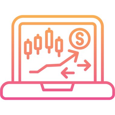 Büyüme. Web simgesi basit illüstrasyon