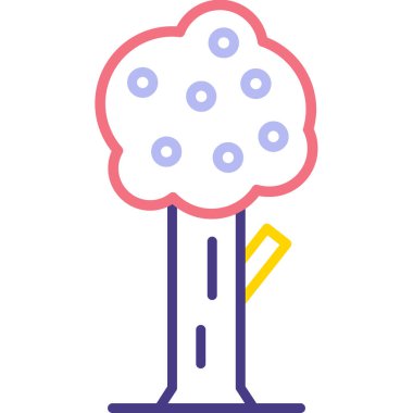 çiçek simgesi vektör illüstrasyonu