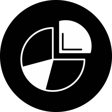 Pasta grafiği vektör satırı simgesi