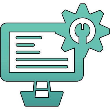 Ayarlama. Web simgesi basit illüstrasyon